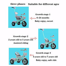 Load image into Gallery viewer, Baby Trolley Belt Safety Guard Pusher Handle Children&#39;s Tricycle Bicycle Child Bicycle (Color : Green)
