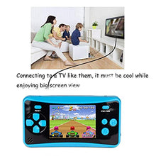 Load image into Gallery viewer, QoolPart Classic Game Console 2 Pcs Blue and Yellow, Retro Game Console, AV Mini TV Game Console ?AV Output Console, AV Mini Handheld Game
