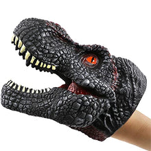 Load image into Gallery viewer, GREEFE Dinosaur Hand Head Hand Puppet Toys Kids Gifts Animal Toy (Red)
