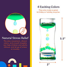 Load image into Gallery viewer, Special Supplies Liquid Motion Bubbler Toy (4-Pack) Colorful Hourglass Timer with Droplet Movement, Bedroom, Kitchen, Bathroom Sensory Play, Cool Home or Desk Decor
