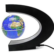Load image into Gallery viewer, Senders Floating Globe with LED Lights C Shape Magnetic Levitation Floating Globe World Map for Desk Decoration (Dark Blue)

