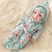 Load image into Gallery viewer, Alician 10 Inch Simulation Doll Durable Vinyl Reborn Doll Baby Toy QW-09 Big Flower Nightgown Winking Girl
