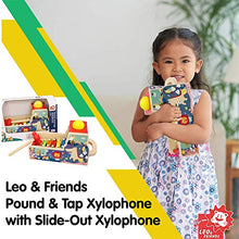 Load image into Gallery viewer, Leo &amp; Friends Pound &amp; Tap Bench with Slide-Out Xylophone - Durable Wooden Musical Pounding Toy for Toddlers - Educational Musical Toy for Kids - Perfect Holiday Birthday Christmas Gifts
