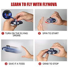 Load image into Gallery viewer, FLYNOVA Rechargeable Hand Operated Drones for Boys Girls,Mini Flying Ball Toy,360 Rotation Small UFO Hover Orb with LED Lights for Kids Teens Adults Indoor Outdoor Fun,Birthday Holiday Gifts (Blue)
