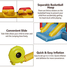 Load image into Gallery viewer, Kinbor Inflatable Bounce House Slide Jumping Area Castle with Blower for Kids Football Basketball Playing Outdoor Indoor Party
