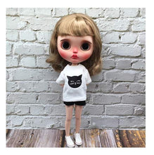 Load image into Gallery viewer, Studio one Cute Cartoon t-Shirt and Short Pants Clothes for Blythe Doll 1/6 bjd 30 cm Doll 12 inch Doll
