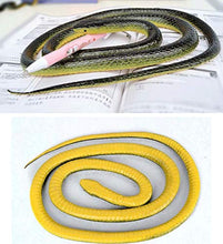 Load image into Gallery viewer, Yoogeer 47 Inches Rubber Lifelike Snakes Scary Gag Gift Incredible Creatures Chain Snakes Rain Forest Snake Toys Wild Life Snakes
