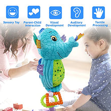 Load image into Gallery viewer, JERICETOY Baby Toy Plush Stuffed Infant Toy with Musical Box Baby Development Toys Music Toy 3-6 Months Baby Toy with Crinkle Teether Stroller Clip-On Carseat Cot Crib Bed Hanging Toys-Seahorse
