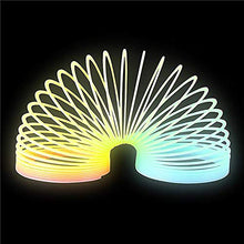 Load image into Gallery viewer, Plastic Coil Spring, Glow-In-The-Dark Magic Rainbow Slingy, Party Favor, Birthday Bag Filler, Stocking Stuffers, 3&quot; (80MM) (4-Pack)
