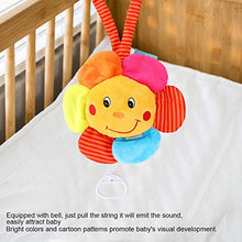 Load image into Gallery viewer, Baby Hanging Rattle Toys, Cartoon Sun Flower Pull Bell Music Box Hanging Bell Cute Crib Bed Plush Baby Rattle Pushchair Comfort Toys

