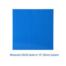 Load image into Gallery viewer, LVHERO Classic Baseplates Building Plates for Building Bricks 100% Compatible with All Major Brands-Baseplate, 10&quot; x 10&quot;, Pack of 16 (Blue)
