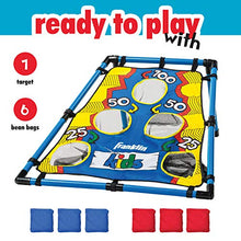 Load image into Gallery viewer, Franklin Sports Kids Bean Bag Toss - 5 Hole Bean Bag Toss Game with (4) Bean Bags - Portable Indoor + Outdoor Target - 31&quot; x 33&quot;
