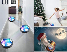 Load image into Gallery viewer, Kids Toys Hover Soccer Ball Set, Rechargeable Soccer Ball with LED Lights and Safe Foam Bumper, Air Power Soccer Hover Ball with 2 Goals for 3 4 5 6 7 8-12 Years Old Boy Girl Indoor/Outdoor Games
