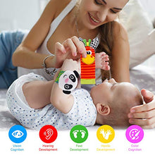 Load image into Gallery viewer, FancyWhoop Baby Socks Toys Wrist Rattle and Foot Finder 8 PCS Developmental Early Educational Toys Set Gift for Infant Newborn Girl Boy 0-3 3-6 Months
