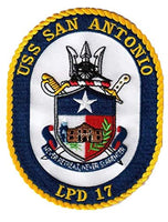 Squadron Nostalgia LLC USS SAN Antonio LPD-17 Patch  Sew On