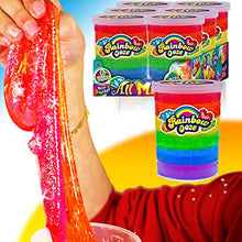 Load image into Gallery viewer, JA-RU Mega 1Lb Rainbow Putty Slime Kit Neon Glitter Colors (1 Unit) Unicorn Colors Glitter Putty Crystal Clear Slime Fidget Toy Squishy &amp; Stretchy. Arts &amp; Crafts Girls Party Favor Toy Supplies 4636-1
