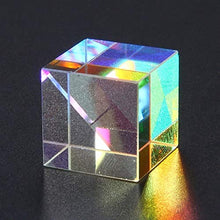 Load image into Gallery viewer, WSF-Prism, 1pc Optical Glass Cube Defective Cross Dichroic Prism Mirror Combiner Splitter Decor 10x10mm 18x18mm 5x5mm Transparent Module Toy (Color : 5mm)
