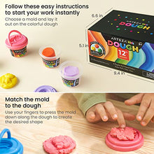 Load image into Gallery viewer, Arteza Kids Play Dough, 6 Pastel and 6 Bright Colors, 2.8-oz Tubs, Soft, Air-Tight Containers, Art Supplies for Kids Crafts and Playtime Activities
