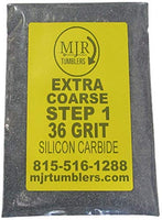 MJR Tumblers 1 Pound 36 Silicon Carbide Rock Grit Extra Coarse