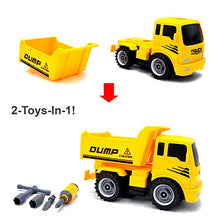 Load image into Gallery viewer, MukikiM Construct A Truck - Dump. Take it apart &amp; put it back together + Friction powered(2-toys-in-1!) Awesome award winning toy that encourages creativity! ...
