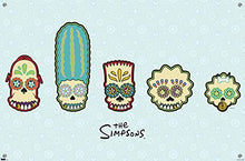 Load image into Gallery viewer, The Simpsons: D&#39;oh of the Dead - Skulls Wall Poster with Push Pins

