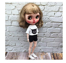 Load image into Gallery viewer, Studio one Cute Cartoon t-Shirt and Short Pants Clothes for Blythe Doll 1/6 bjd 30 cm Doll 12 inch Doll
