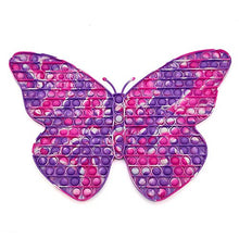 Load image into Gallery viewer, Jumbo Pop Fidgets 45cm 17.7in Giant Big Size Butterfly Popper Fidget Toys for Girls, Kids Birthday Party Classroom, Autism Sensory Toy Relieves Anxiety (#11 Purple Pink)
