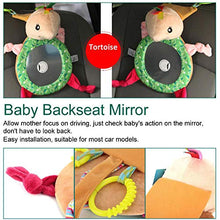 Load image into Gallery viewer, Baby Safety Mirror, Baby Backseat Mirror, Cartoon Animal Cute Adjustable Height Angle Easy Installation For Most Car Models(tortoise)
