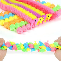 Pink String Worm Monkey Noodle Fidget Toy for Stress Relief