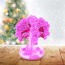 Load image into Gallery viewer, Qinday Magic Growing Crystal Christmas Tree, Presents Novelty Kit for Kids, Funny Educational and Party Toys, Xmas Novelty Creative DIY Gift for Boys Girls (Purple Tree 1)
