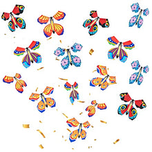 Load image into Gallery viewer, 15 Pieces Magic Fairy Flying Butterfly Rubber Band Powered Wind up Butterfly Toy for Surprise Gift or Party Playing Christmas and New Year (Classic Style)
