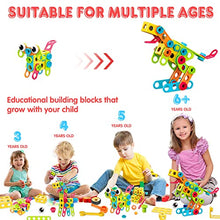 Load image into Gallery viewer, Nxone STEM Toys 195 PCS Building Toys Educational Toys for Boys and Girls Ages 3 4 5 6 7 8 9 10 Construction Building Blocks Toy Building Sets Kids Toys Creative Activities Games with Storage Box
