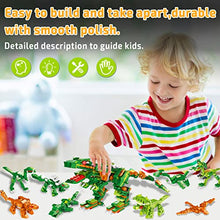 Load image into Gallery viewer, JUMEI Dinosaur Building Blocks,8-in-1 Dinosaur Building Toys,391 PCS Dinotrux Building Sets for Kids,Dinosaur Building Kit,Dinosaurs Toys for Boys Ages 6-12 Year Old
