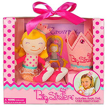 Load image into Gallery viewer, Big Sister Gift Set- I Hereby Crown You Big Sister Book, Doll, and Child Size Crown
