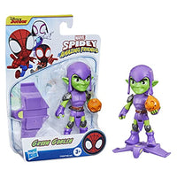 Spidey and His Amazing Friends Marvel Green Goblin Hero Figure, 4-Inch Scale Action Figure, Includes 1 Accessory, for Kids Ages 3 and Up