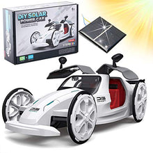 Load image into Gallery viewer, Masefu STEM Car Toy, DIY Eco-Engineering Science Assembly Vehicle with Openable Car Doors, Power by Sun Educational Experiment Building Car Kit for Kids 6+ Years Old Kids
