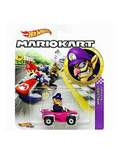 Load image into Gallery viewer, Hot Wheels Mario Kart Waluigi, [Pink/Purple] Badwagon
