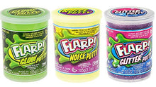 Load image into Gallery viewer, Flarp Noise Putty 3 Set Tray Variety Pack (1 Pack) Glow in The Dark Putty, Glitter Putty &amp; Original Noise Putty Slime, All Scented. Fidget Toy Stress Toy Party Favor Toys for Kids. 338-1p
