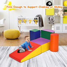 Load image into Gallery viewer, GLACER Crawl and Climb Foam Play Set, 5 Piece Lightweight Colorful Fun Activity Play Set for Climbing, Crawling and Sliding, Safe Foam Playset for Toddlers, Preschoolers, Baby and Kids (Multicolor)
