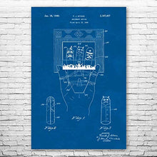 Load image into Gallery viewer, Patent Earth Finger Puppet Theater Poster Print, Toy Collector Gift, Puppet Wall Art, Daycare Decor, Theater Art, Marionette Gifts Blueprint (11 inch x 17 inch)
