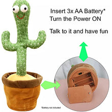 Load image into Gallery viewer, Talking Cactus Toy Dancing Cactus Toy (Dancing/Talking Cactus) Toys for Babies Cactus Baby Toy

