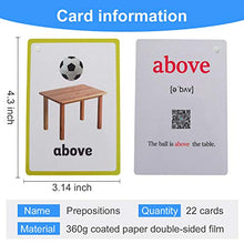 Load image into Gallery viewer, Richardy Prepositions,Toys/Playground/Sports 2 Sets of English Flash Cards Kids Pocket Card Learning Baby Toys for Children
