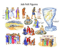 The Story of Job Felt Figures for Flannel Board Bible Stories-precut Old Testament Story