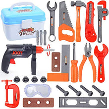 Load image into Gallery viewer, Lvxiuxiu The New Mini Boxed 27 Pieces of Children&#39;s Repair Tool Suitcase Puzzle Brain, Tool Toy Set Boy Girl Skills and Brain Training ( Color : 27Pcs )

