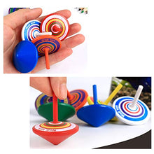 Load image into Gallery viewer, Wood Spinning Tops, Multicolored Painted Kids Novelty Wooden Gyroscopes, Fun Flip Tops, Assorted Standard Tops, Kindergarten Education Toys - Party Favors, Prize, Great Gift, 10 Pcs/Set (Colorful)
