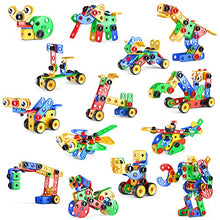 Load image into Gallery viewer, Jasonwell STEM Toys Building Blocks - 116PCS Educational Construction Tiles Set Engineering Kit Creative Activities Games Learning Gift for Toddlers Kids Ages 3 4 5 6 7 8 9 10 Year Old Boys Girls
