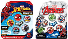 Load image into Gallery viewer, JA-RU Marvel Avengers &amp; Spiderman Bouncy Balls Superballs Super Hi Bounce 1.2&quot; (2 Packs) Superheroes &amp; Fiends Fidget Bouncing Balls Small Toys for Kids Prize Gift Toy Birthday Supplies AB-6805-2
