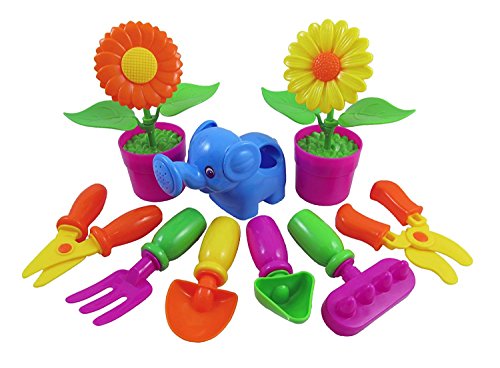 Chi Mercantile Kids Complete Fun Gardening Backyard Tool Play Set
