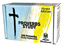 Load image into Gallery viewer, Agape Flashcards- Proverbs Study Flashcards: 100 of The Most Important Proverbs from The Bible | Pack of 100 Proverbs Study Flashcards | Perfect for Memorizing Proverbs Verses | Made in USA | English
