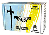 Agape Flashcards- Proverbs Study Flashcards: 100 of The Most Important Proverbs from The Bible | Pack of 100 Proverbs Study Flashcards | Perfect for Memorizing Proverbs Verses | Made in USA | English